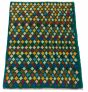 Afghan Baluch 2'8" x 3'10" Hand-knotted Wool Teal Rug