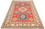 Bordered  Traditional Red Area rug 6x9 Afghan Hand-knotted 304743