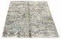 Carved  Contemporary Ivory Area rug 4x6 Indian Hand Loomed 315979