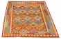 Bordered  Geometric Red Area rug 4x6 Turkish Flat-weave 316097