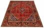 Bordered  Traditional Red Area rug 6x9 Persian Hand-knotted 323088
