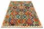 Bordered  Geometric Multi Area rug 6x9 Turkish Flat-weave 329471