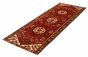 Persian Hamadan 3'8" x 10'2" Hand-knotted Wool Dark Red Rug