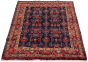 Bordered  Tribal Blue Area rug 4x6 Persian Hand-knotted 291083