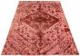 Turkish Color Transition 6'4" x 7'1" Hand-knotted Wool Pink Rug