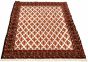 Afghan Rizbaft 3'5" x 4'11" Hand-knotted Wool Rug 