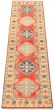 Bordered  Traditional Brown Runner rug 10-ft-runner Afghan Hand-knotted 304840