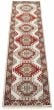 Bordered  Traditional Red Runner rug 10-ft-runner Indian Hand-knotted 314324