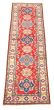 Bordered  Tribal Red Runner rug 9-ft-runner Afghan Hand-knotted 329464