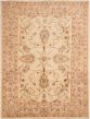 Bordered  Traditional Ivory Area rug 9x12 Afghan Hand-knotted 294020