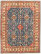 Bordered  Traditional Blue Area rug 9x12 Afghan Hand-knotted 326274