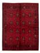 Bordered  Tribal Red Area rug 5x8 Afghan Hand-knotted 327861