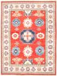 Bordered  Traditional Red Area rug 4x6 Afghan Hand-knotted 328917
