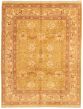 Bordered  Traditional Green Area rug 6x9 Pakistani Hand-knotted 331034