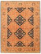 Bordered  Traditional Brown Area rug 5x8 Pakistani Hand-knotted 336103