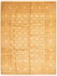 Bordered  Traditional Ivory Area rug 9x12 Pakistani Hand-knotted 338008