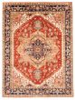 Bordered  Traditional Red Area rug 9x12 Indian Hand-knotted 344090