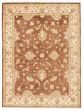 Bordered  Traditional Brown Area rug 4x6 Afghan Hand-knotted 346305