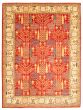 Bordered  Traditional Red Area rug 9x12 Afghan Hand-knotted 348272