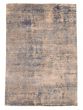 Carved  Contemporary Grey Area rug 4x6 Indian Hand Loomed 349012
