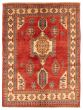 Bordered  Traditional Red Area rug 3x5 Afghan Hand-knotted 356012