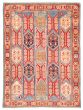 Bordered  Traditional Red Area rug 3x5 Afghan Hand-knotted 359428