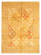 Bordered  Traditional Yellow Area rug 9x12 Pakistani Hand-knotted 362971