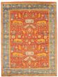 Bordered  Traditional Red Area rug 9x12 Indian Hand-knotted 370590