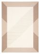 Contemporary/Modern  Transitional Ivory Area rug 4x6 Turkish Flat-Weave 374578