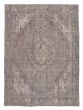 Overdyed  Transitional Grey Area rug 9x12 Turkish Hand-knotted 378377