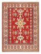 Bordered  Traditional Red Area rug 3x5 Afghan Hand-knotted 379910