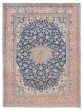 Vintage/Distressed Blue Area rug 8x10 Turkish Hand-knotted 388576