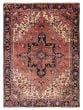 Geometric  Traditional Red Area rug 8x10 Turkish Hand-knotted 391067