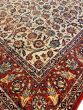 Persian Isfahan 7'0" x 10'3" Hand-knotted Wool Ivory Rug
