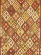 Traditional Red Area rug 5x8 Turkish Flat-weave 53557