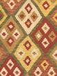 Turkish Old Style 5'4" x 8'2" Flat-weave Wool Dark Red Kilim - Closeout