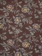 Floral Brown Area rug 5x8 Indian Hand Tufted 61370