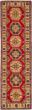 Bordered  Traditional Red Runner rug 10-ft-runner Afghan Hand-knotted 269287