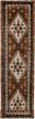 Bordered  Moroccan Brown Runner rug 11-ft-runner Moroccan Hand-knotted 274021