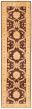 Bordered  Traditional Brown Runner rug 10-ft-runner Pakistani Hand-knotted 362542