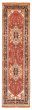 Bordered  Traditional Red Runner rug 8-ft-runner Indian Hand-knotted 370041