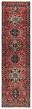 Bordered  Vintage/Distressed Red Runner rug 12-ft-runner Turkish Hand-knotted 389629