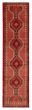 Bordered  Vintage Brown Runner rug 13-ft-runner Turkish Hand-knotted 390793