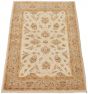 Bordered  Traditional Ivory Area rug 3x5 Pakistani Hand-knotted 301178