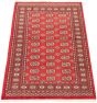 Bordered  Tribal Red Area rug 3x5 Pakistani Hand-knotted 306013