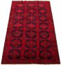 Bordered  Tribal Red Area rug 5x8 Turkish Hand-knotted 318665