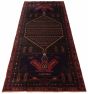 Persian Style 4'5" x 12'2" Hand-knotted Wool Rug 
