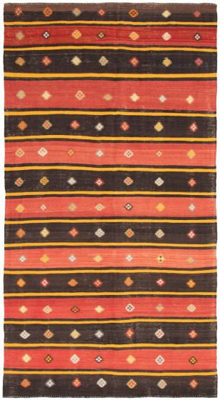Flat-weaves & Kilims  Tribal Red Area rug Unique Turkish Flat-Weave 292949