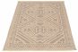 Bordered  Traditional Grey Area rug 5x8 Turkish Flat-weave 315764
