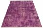 Overdyed  Transitional Purple Area rug 6x9 Turkish Hand-knotted 328131